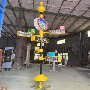 Outdoor Gas Station Tower Sign with LED Digital Price Display, IP65 Waterproof