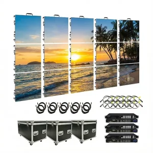 Outdoor Indoor 3.9 P3.9 Led Display 3 Mm Led Painel Screen 29 P3 Full Set 500X1000 High Refresh Rate Video Wall Panel Package