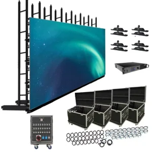 Outdoor Indoor Events P3.91 IP65 LED Display Screen 500x1000mm Video Wall Panels with Text & Animation for Shopping Mall Rental