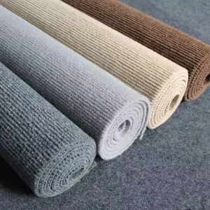 Outdoor Indoor Polyester Ribbed Carpet for Office Home Stripe Needle Punch Exhibition Carpet Thick Rib Event Carpet for Deck