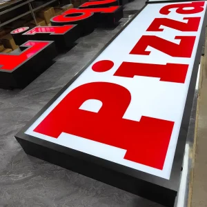 Outdoor LED Acrylic Storefront Sign Board and Advertising Light Box for Shops and Restaurants