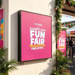 Outdoor LED Sign Aluminum Profile Snap-In Customizable Banner Frame Light Box