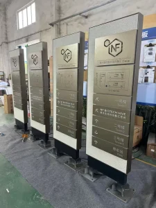 Outdoor Large Wayfinding Signage Shopping Mall Guidance Billboard Directional Pylon Sign