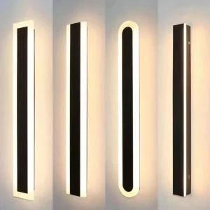 Outdoor Led Long Strip Solar Wall Lamp Outdoor 9W 12W 16W 24W 36W 48W Outdoor Wall Lamp Light