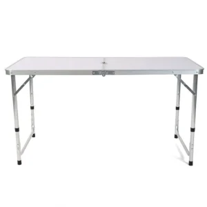 Outdoor Lightweight Adjustable Height Folding Portable Aluminum Waterproof Fireproof Camping Hiking Picnic Table