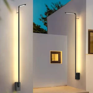 Outdoor Long Strip LED Wall Lamp Waterproof Motion Sensor IP54 Stainless Steel Garden Light with 3-Year Warranty