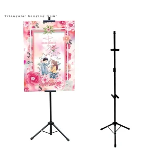 Outdoor Metal 50-Inch Detachable Floor-Standing Banner Display Stand