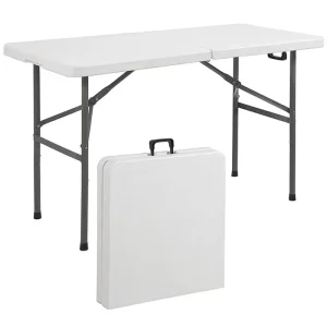 Outdoor Minimalist Design Rectangular Iron Folding Table Stall Table Household Simple Dining Table Chair Portable