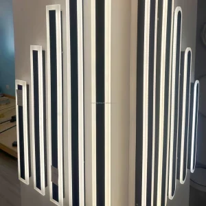 Outdoor Minimalist Long Strip LED Wall Lights 85-265V 3000K IP65 Waterproof High CRI 90 50000 Hours Lifespan Gardens Wall
