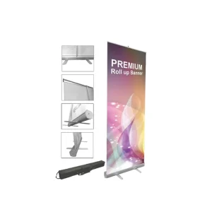Outdoor Mobile Shop Banner Design Pop up Digital Retractable Pull up Roll up Banner Stand