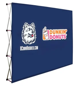 Outdoor Portable Folding Pop-Up Banner Display Stand with Aluminum Rack
