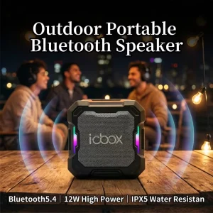Outdoor Portable Waterproof Speaker With 2000mAh Battery Plastic Cabinet for Party Home Theater