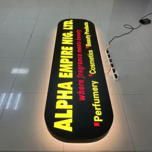 Outdoor Round Acrylic Vacuum-Formed Backlit LED Advertising Light Box Sign