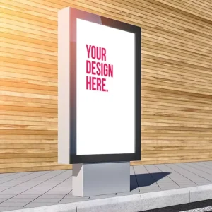 Outdoor Solar Double-Sided LED Advertising Light Box Sign Board