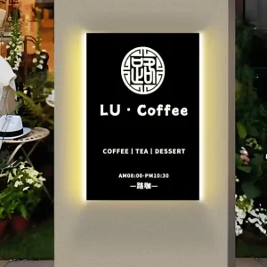 Outdoor Waterproof Circular Metal LED Advertising Light Box Sign