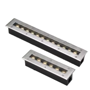 Outdoor Waterproof LED Strip Ground Light IP65 Landscape Square Floor Light with Embedded Wall Spotlight