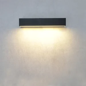 Outdoor Waterproof Long Strip LED Wall Lamp 3000K/6000K Color Temperature for Courtyard Fence Shopfront Doorway Sign Lighting