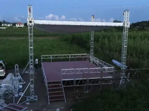 Outdoor Welded Lighting Truss Aluminum Alloy Frame Portable Stage Truss for Wedding Events