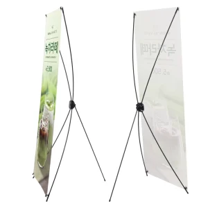 Outdoor Wind Resistant Adjustable Economic Tripod Portable Banner Frame Outdoor X Stand Display Banner