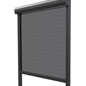 Outdoor Window Waterproof Fabric Motorized Zip Screen Shade Patio Blackout Roller Blind