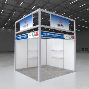 Outstanding 9sqm Shell Scheme Aluminum Exhibition Booth for Tradeshow and Event Custom Booth Supplier Factory
