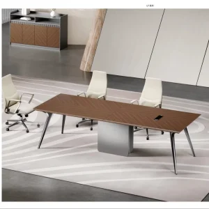Oversized Creative Eco-Friendly Wood Negotiation Table and Chairs for Office Conference Rooms