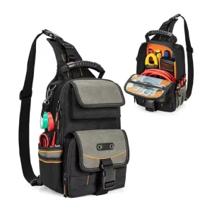 Oxford Cloth Large Capacity Thickened Wear-Resistant Electrician Air Conditioning Tool Shoulder Bag Zipper