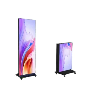 P2.5 8K HDR10 Waterproof Floor Standing LED Display Vertical Digital Signage Screen Poster for Retail