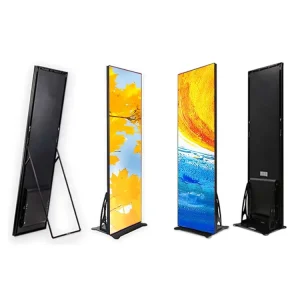 P2.5 LED Poster Display 640 x 1920mm Indoor Movable Full Color WiFi Control