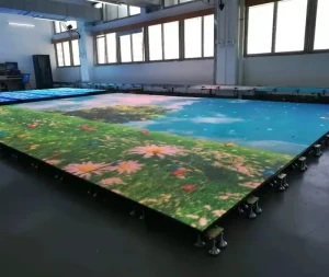 P3.91 High-Brightness LED Floor Panel Display IP65 Waterproof Seamless Tile Screen for Stage Performance Rental