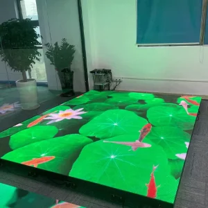 P3.91 Interactive LED Floor Tile Display Screen with Sensor Activation for Shopping Malls
