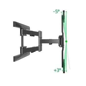 P6 Fixed Steel Swivel TV Mount Telescopic Bracket 600×400 VESA 8 Tilt RoHS Certified Customized Design 32-75 Inch Living Room