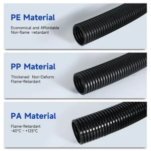 PA66 Fireproof Flexible Corrugated Conduit with Galvanized Steel Wire