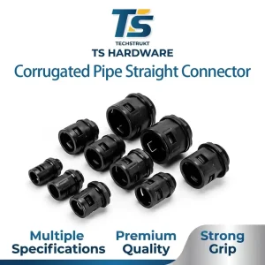 PA66 Nylon Quick Connect Fitting Model PG40 IP65 for 1 in Corrugated Pipe UL94 V1 Flame Retardant Electrical Wire Protection