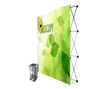 PDYear Straight Curve Aluminum Media Wall Pop up Display Backdrop Stand Step and Repeat