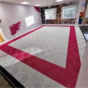 PP Anti Fatigue Anti Slip Eco Friendly Waterproof Floor Mat Tiles Modern Graphic Design for Workshop Garage Indoor Use
