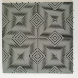 PP Interlocking Mat Anti Slip Interlocking Drainage Garage Floor Tiles Plastic Indoor Floor Graphic Design Simple Color Modern