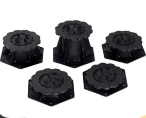 PP Material Pvc Adjustable Pedestal System Raised Floor Support with Flooring Accessories