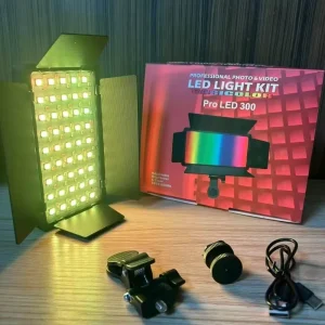 PRO LED 300 LED Fill Light Panel and Soft Ring Light for Photography and Live Streaming