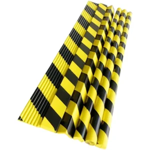 PU Anti-Collision Warning Strip 1m Yellow Black Reflective Garage Workshop Warehouse Wall Corner Guard