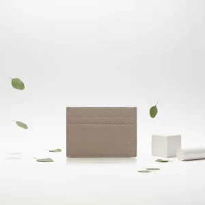PU Black Pebbled Leather Minimalist Cardholder OEM Supplier Custom Logo Initials Monograms Credit ID Card Holder