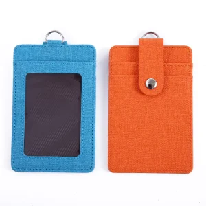 PU Imitation Fabric Texture Material ID & Bank Card Holder Credit Card Holder With Convenient Size For Easy Access