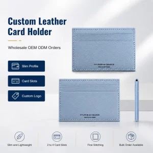 PU Leather Business Card Holder RFID Blocking