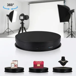 PULUZ USB Electric Turntable Photo Display Stand 30cm Diameter Heavy Duty 10 20kg