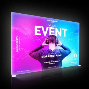 PVC Aluminum Frame SEG Fabric LED Light Box Wall Display