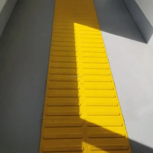 PVC Anti-Slip Bright Yellow Blind Board Warning Pad Floor Tile Sidewalk Guide Brick Tactile Paving Tiles