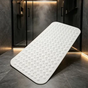PVC-Backed Foam Anti-Slip Bath Mat with Solid Pattern