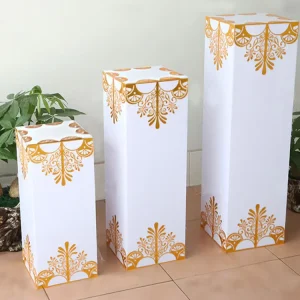 PVC Columns for Wedding Decoration Acrylic Square Plinth Pedestal
