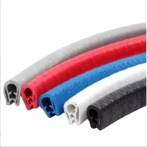 PVC Extruded Profile Rubber Sealing Strip Built in Shaped Steel Sheet U Shape Edge Trim Car Door Edge Guards Protector