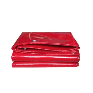 PVC Fireproof Industrial Tarpaulin with Aluminum Foil Cloth, High-Temperature Resistant, Flame-Retardant, for Shipyards and Warehouses
